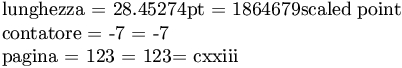 Rappresentazione di valori numerici come stringhe