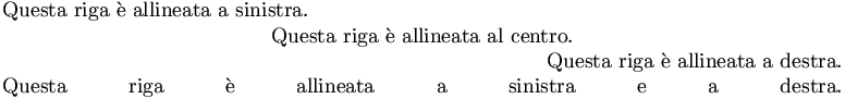 controllo delle righe singole