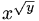 x^sqrt(y)