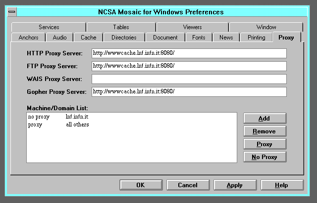 Windows Mosaic screendump