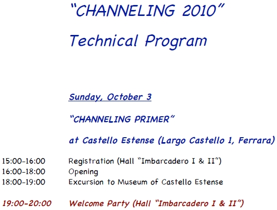 Advance Program