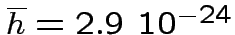 $overline{h}=