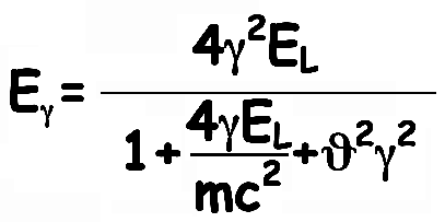 4*gamma^2*El/(1+(4gamma*El/mc^2)+theta^2*gamma^2)