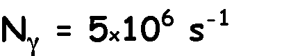  5x10^6 gamma/s