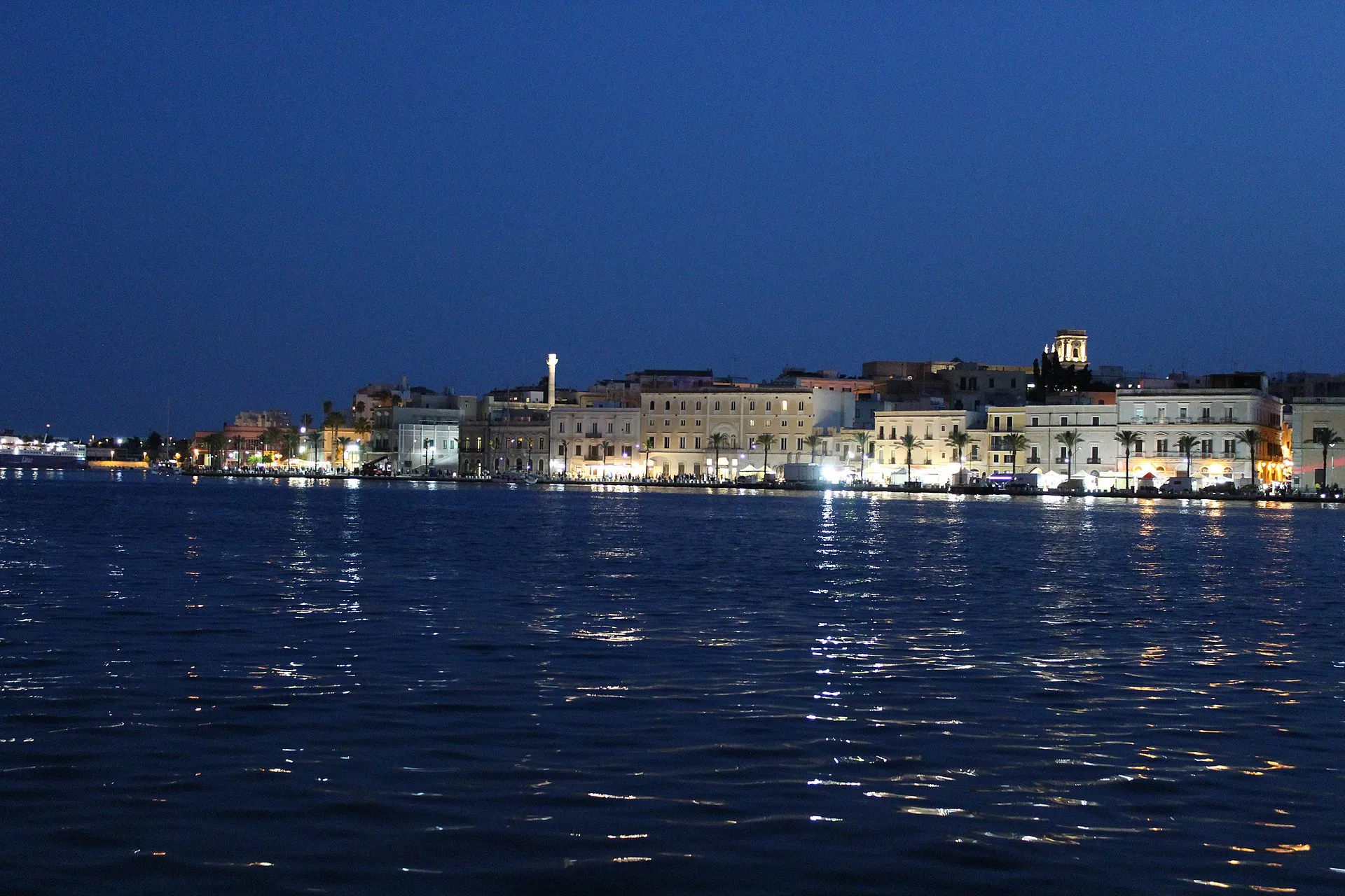 The Lungomare waterfront promenade along the Brindisi harbor